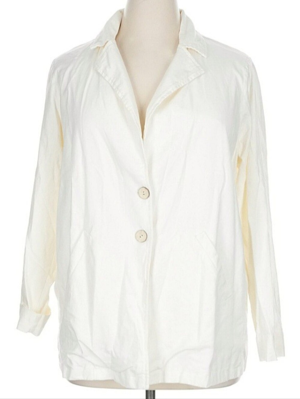 Torrid Ivory Linen Blazer Size 1 (14/16) EUC